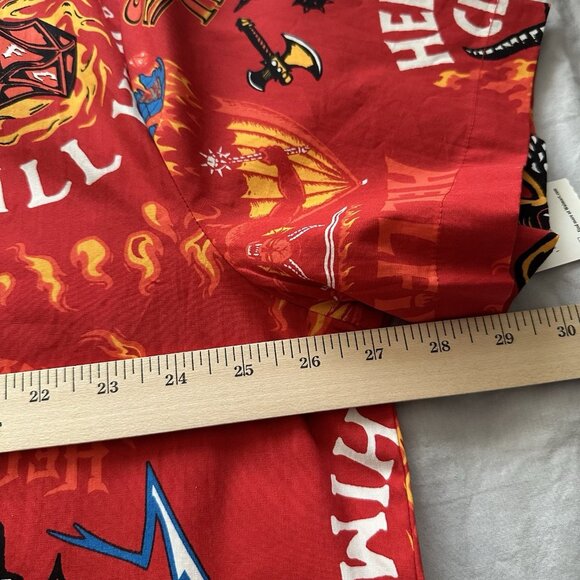 STRANGER THINGS NETFLIX Hawaiian Style Button Down Shirt Adult 3XL NWT Graphic  - Picture 8 of 10